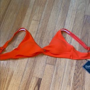 Orange bathing suit top
